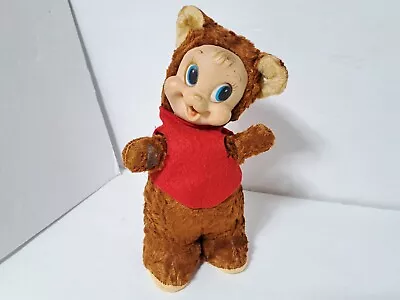 Vintage Rushton Star Creation Rubber Face Bear Plush Doll Standing Smiling • $409.99