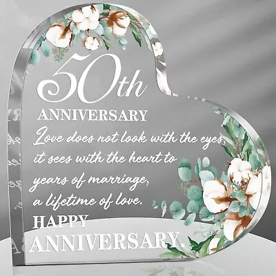 50th Anniversary Decoration Wedding Gift For Her 50th Marriage Gifts For Anni... • $11.36