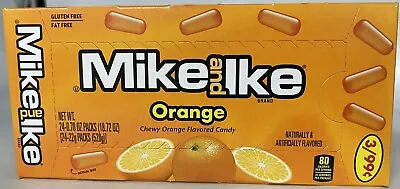 Mike And Ike Orange Flavored Chewy Candy Box 24 Count Packs Bulk Candies • $16.99