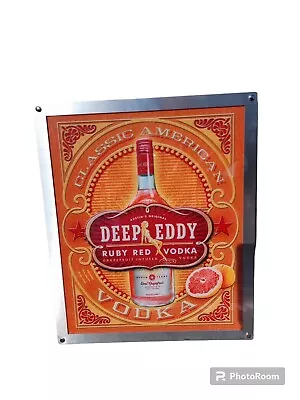 Deep Eddy RubyRed Vodka Austin TX BAR SIGN LED Lght Rare New Box Logo Scarce Vtg • $25