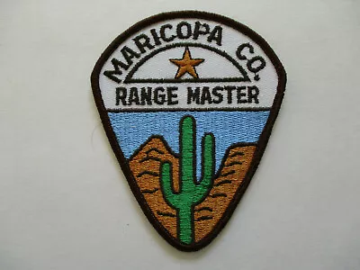 Vintage 1970s Era Maricopa County Arizona Sheriff Shooting Range Master Patch • $20