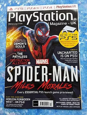 Playstation Official Magazine UK Issue 181 December 2020 Spider-Man • £6