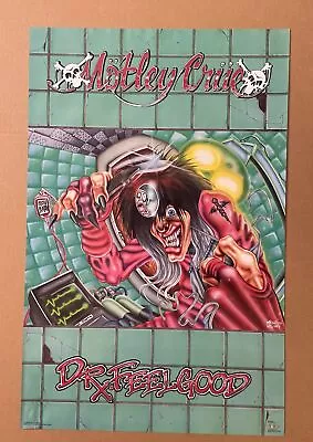 Motley Crue 1990 Dr Feelgood Concert Poster  Vintage Never Hung 22.3 X 34.5 • $25