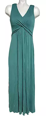 New Soma Wknd Green Soft Jersey V-neck Twist Maxi Bra Dress Size Medium • $49.99