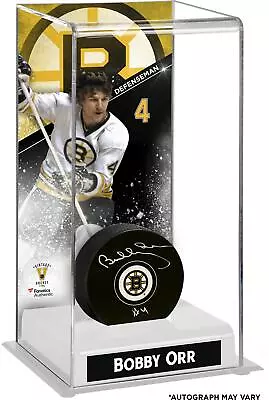 Bobby Orr Boston Bruins Autographed Puck W/ Deluxe Tall Case - Fanatics • $269.99