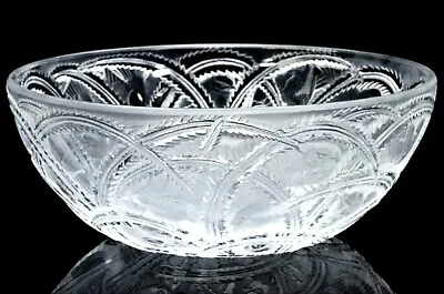 Lalique  Heavy Crystal Lge Bowl Birds Foilage Circa 1947-  Delightful Perfect. • £495