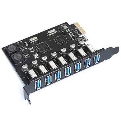 USB 3.0 PCI Express Adapter PCI E To 7 Ports USB 3 Expansion Adapter Card7906 • $17.09