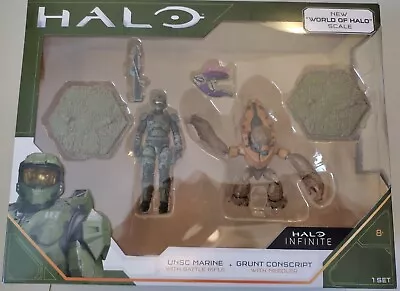 Halo Infinite Series 2 Figure Pack & Weapon Jazwares - UNSC MARINE + GRUNT MISB • $79.99