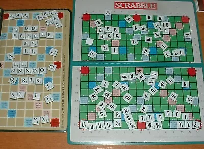 3 Tiles For £1  Replacement Tile Travel Scrabble Magnetic Spares Black & White • £1