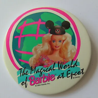 Walt Disney World 1994  The Magical World Of Barbie At Epcot  Pin/Button NEW • $36