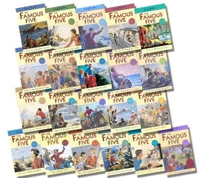 The Famous Five Classic Editions COMPLETE Collection 21 Books Set Treasure Isla • £38.49