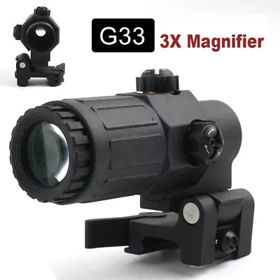 G33 Holographic Sight 3X Magnifier With Switch To Side Quick Detachable QD Mount • $57.69