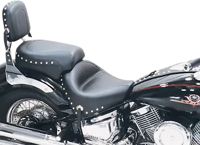 $740 • Buy Mustang Blk Stud Wide Touring 2PC Seat W Conchos Yamaha V Star 1100 2000-2009