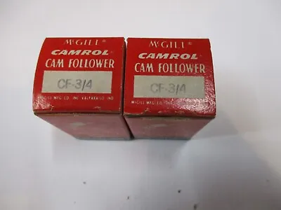Mcgill Cam Follower Cf-3/4 Set Of 2 New Old Stock • $20