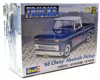 Revell 1966 Chevy Fleetside Pickup 1/25 Scale Plastic Model Car Kit 85-7225 • $24.99