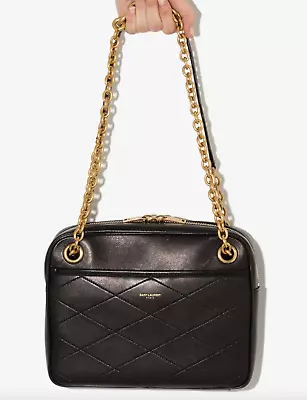 Saint Laurent Le Maillon Leather Shoulder Bag (RRP £1700) • £885