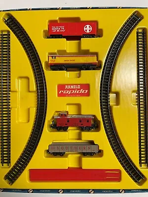 Early Arnold Rapido N Guage Union Pacific Freight Set In Original Box • $145