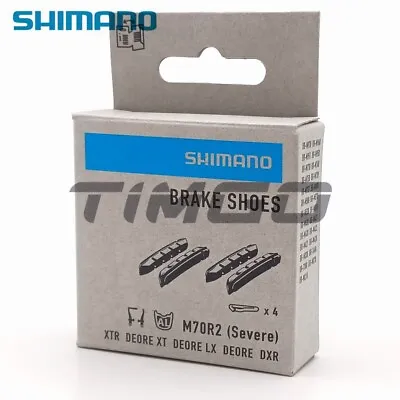 SHIMANO M70R2 MTB Bike V-Brake Shoe Cartridge Inserts Pads XTR XT LX DEORE DXR • $17.99