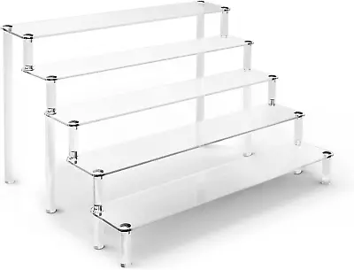 5 Tier Acrylic Stands For Display Clear Display Stand Risers Shelf For Cupcakes • $27.65