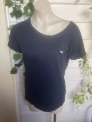 $12 • Buy Hollister V Neck Blue T-shirt Large  Womens 