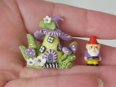 OOAK Fairy/Hobbit/Elf/Gnome House Home HANDMADE Miniature Clay Flower Teapot #5 • $59.99
