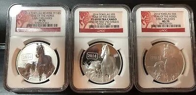 2014 Tokelau Year Of The Horse Complete Special 3 Coin Variety: See Description • $215