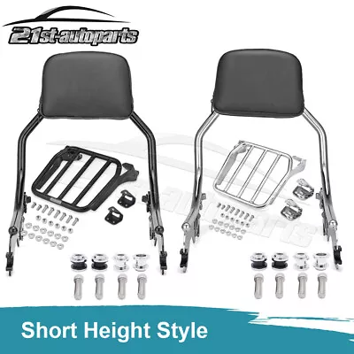 Chop Sissy Bar Backrest/Luggage Rack/Docking Kit For 18+ Street Bob Softail Slim • $119.99