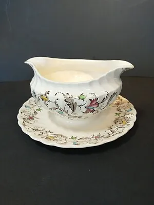 Myott Vanity Fair Gravy Boat Floral 1594 Cl • $29.95