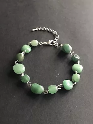 810 Mm Aventurine Gemstone Crystal  Size Adjustable Bracelet For Men And Women. • £4.95