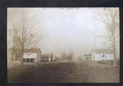 Real Photo Millville Michigan Downtown Street Scene Dirt Postcard Copy • $11.99