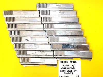 1 (one) Raven Mp25 Chrome Slide W/ Extractor Uses Sliding Safety • $15