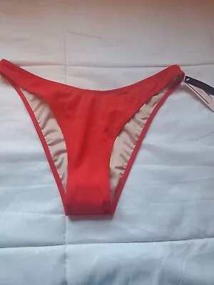 Victoria's Secret Swim Escondido Brazilian Swim Bottom In Cheeky Red M NWT • $28.88