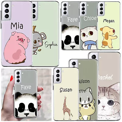 Animal Cartoon Personalised For Samsung Galaxy A14 A05s A34 A53 Phone Case Cover • £5.75