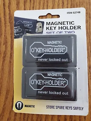 2pc Strong Magnetic Hide A Key Black Extra Key Box - Never Locked Out Spare Key • $6.90