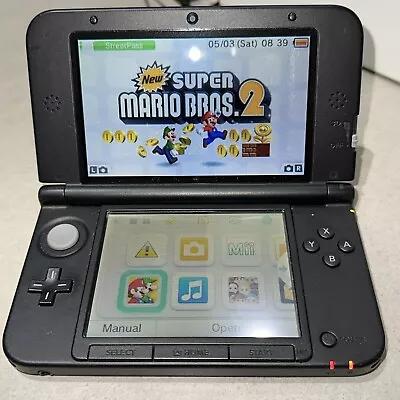 NINTENDO 3DS XL Blue Console With IPS Top Screen + Super Mario Bros 2 Game • $299