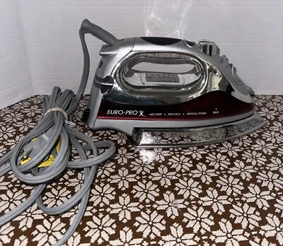 Euro-Pro X G1468H Electric Steam Flat Iron 1600 Watt Professional Iron • $30