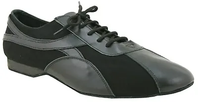 £22 • Buy Black 'Gino' Dance Sneaker Trainer Shoe Uk Size 3.5*Salsa*Ceroc*Ballroom*