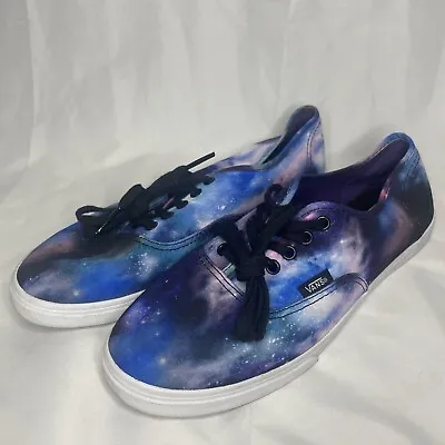 Vans Galaxy Cosmic Womens Size 9 Mens 7.5 Canvas Lace Up Shoes Unisex Skate • $10.37