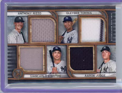 2023 Museum Collection: Rizzo Torres Stanton Judge 4-Player Game Work Relics /75 • $24.50