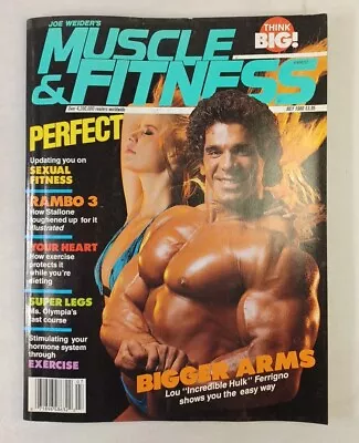 Muscle & Fitness Magazine July 1988 Vol 49 No 7 Lou Ferrigno Vintage • $17