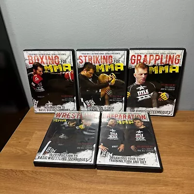 Title MMA Jiu Jitsu Boxing Striking For Mma Instructional 5 DVD Lot Duke Roufus • $39.95