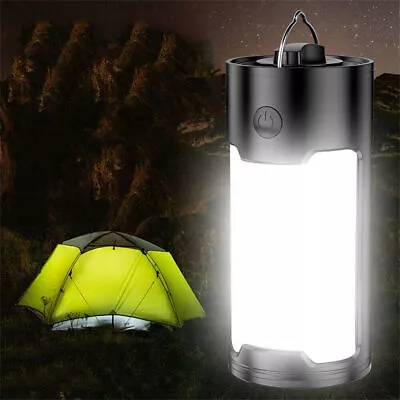 48 LED Portable Camping Light USB Rechargeable Lantern Night Light Tent Lamp UK • £4.59