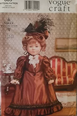 Vogue 7098 Pattern 18” VICTORIAN HISTORICAL DOLL CLOTHES Fits American Girl Gotz • $9.99