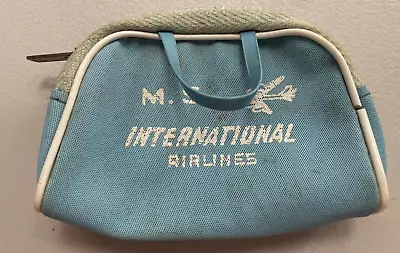 Vintage 1967 Barbie M.S. International Airlines Zippered Flight Bag • $5.99