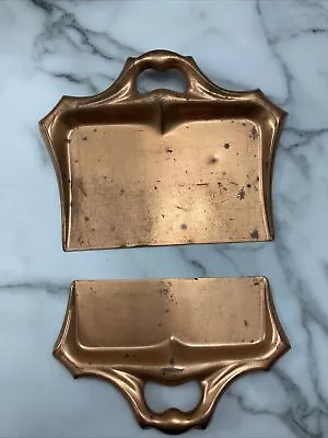 $16 • Buy Vtg Manning Bowman Co. Dust Pan/crumb Sweeper, Copper Color, 2 Piece