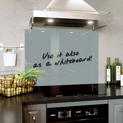 Kitchen Tempered Glass Splashback Whiteboard Panel Tiles Shades Of Grey SBGRAYS • £131.99