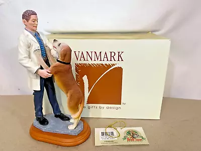 Vanmark Vet Care Doctor And Dog Figurine Ltd. Ed. Fine Gifts • $17.99