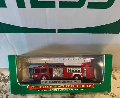1999 HESS Miniature Fire Truck Toy NEW • $15