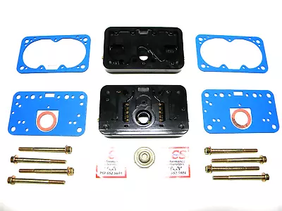 Holley QFT AED CCS 850 CFM Pro Billet Metering Block Kit 2 Circuit 5 Emul Black • $229.95