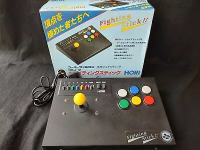 Hori Arcade Fighting Stick HSJ-12 For Super Famicom SNES Boxed Set-f0817- • £73.43